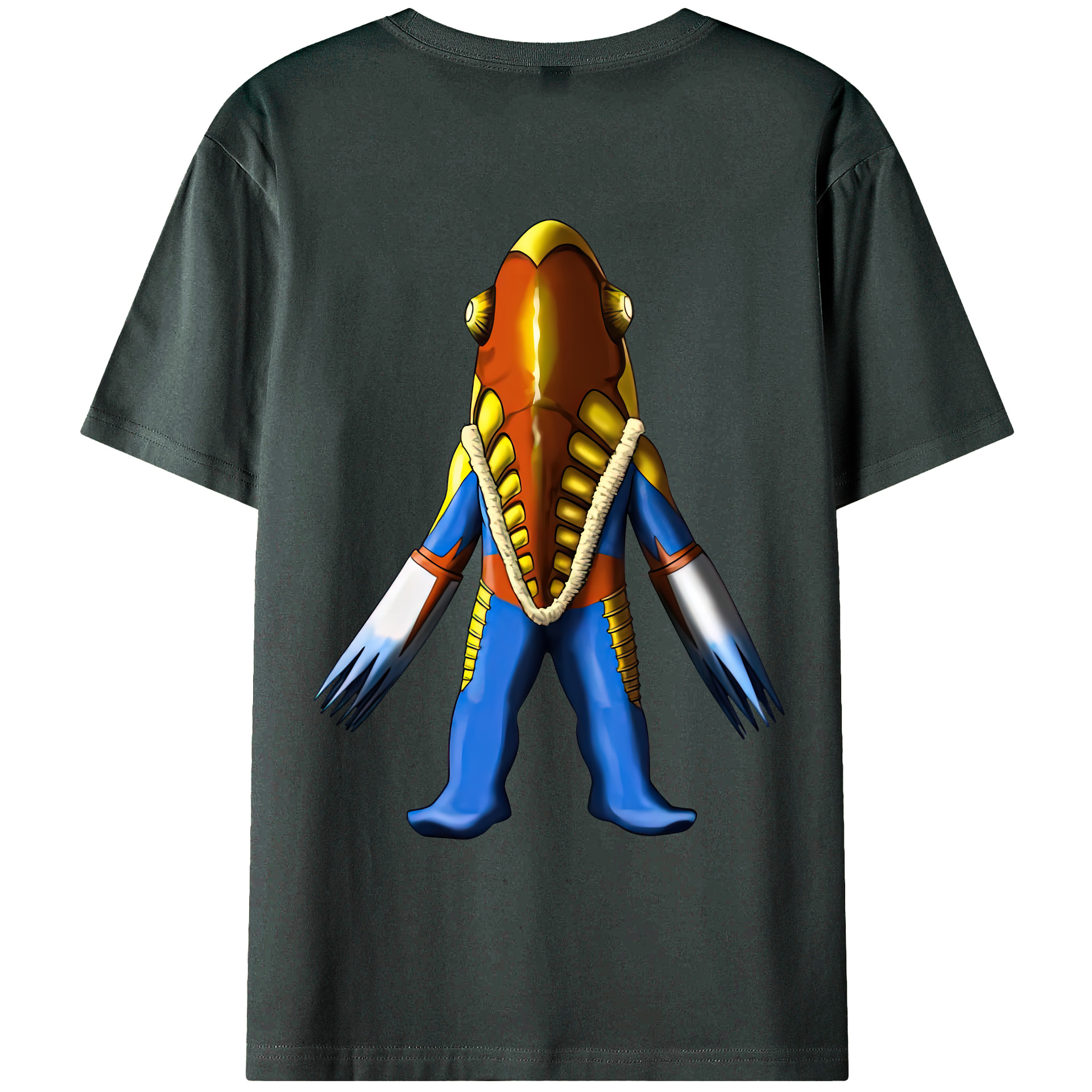 （画像用） ウルトラマン Ultraman 綿100％ メンズ半袖Tシャツ（バックプリント） 通気性
